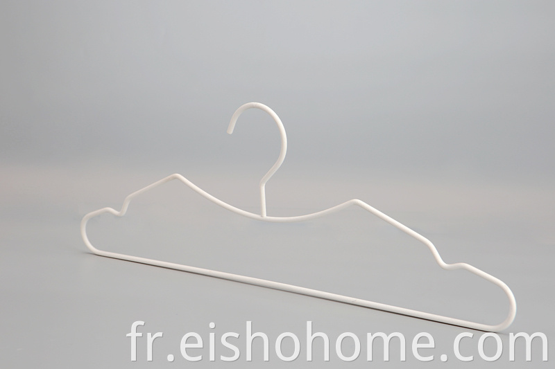 Eisho Metal White Wire Hanger For Clothes